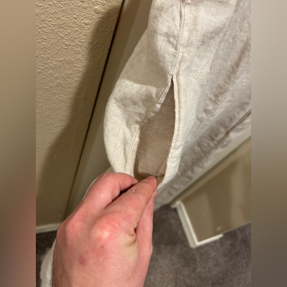 COS Linen 100% Wide Leg Jumpsuit Modern Scandinavian Minimalist Lagenlook, M/L - Picture 9 of 12